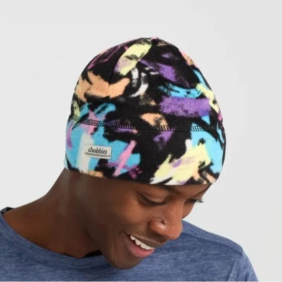 NWOT Chubbies The Show Stopper Fleece Beanie Men's One Size Fitted Multicolor - Picture 1 of 5
